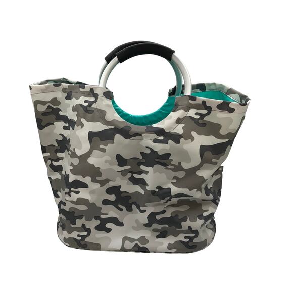 Swig Loopi Camouflage Grey White Teal Tote Bag Easy Wipe Clean Swim Beach Fun - Picture 2 of 6